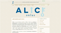 Desktop Screenshot of aliceonlus.org
