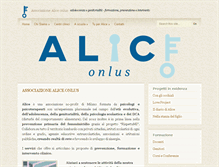 Tablet Screenshot of aliceonlus.org